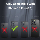 MyBat Pro Maverick Series MagSafe Case w/ Holster and Tempered Glass for Apple iPhone 13 Pro (6.1)iPhone 13 Pro